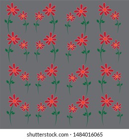 seamless flowers, rasterized vector. Vector file is also available in my portfolio.