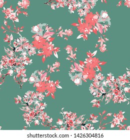 seamless flowers rose pattern, floral design
