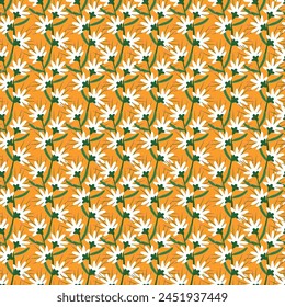 Nahtlose Blüten Textur. Blumenmuster für Modedrucke. Nettes Design für den Hintergrund