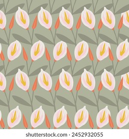 Textura de flores sin costura. Patrón floral para estampados de moda. Lindo diseño para el fondo