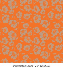 Seamless flowers texture. Floral pattern for fashion prints. Cute design for background