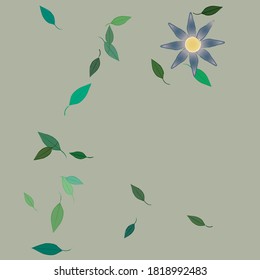 Seamless flowers vector pattern. Background texture in floral style.