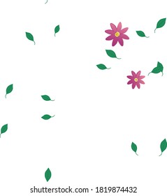 Seamless flowers vector pattern. Background texture in floral style.