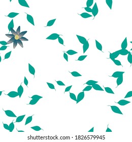 Seamless flowers vector pattern. Background texture in floral style.