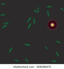 Seamless flowers vector pattern. Background texture in floral style.