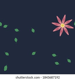 Seamless flowers vector pattern. Background texture in floral style.