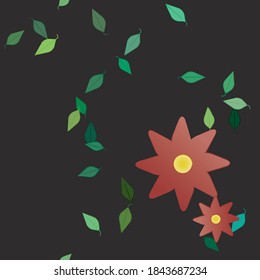 Seamless flowers vector pattern. Background texture in floral style.