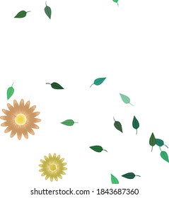 Seamless flowers vector pattern. Background texture in floral style.