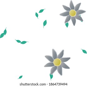 Seamless flowers vector pattern. Background texture in floral style.