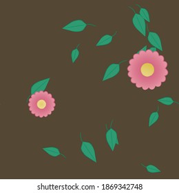 Seamless flowers vector pattern. Background texture in floral style.