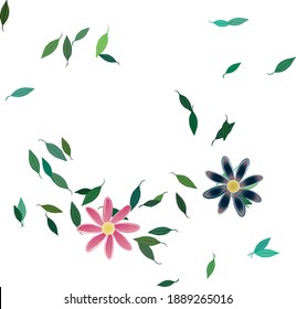 Seamless flowers vector pattern. Background texture in floral style.