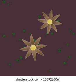 Seamless flowers vector pattern. Background texture in floral style.