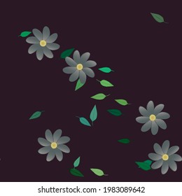 Seamless flowers vector pattern. Background texture in floral style.