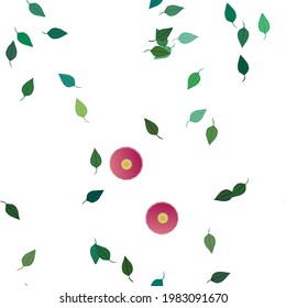 Seamless flowers vector pattern. Background texture in floral style.