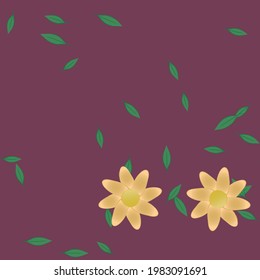 Seamless flowers vector pattern. Background texture in floral style.