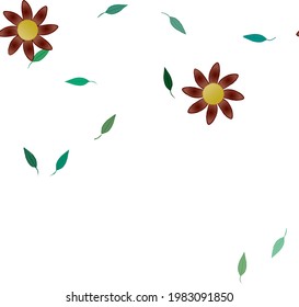 Seamless flowers vector pattern. Background texture in floral style.