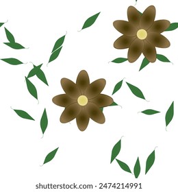 Patrón de Vector de flores sin costura. Textura de fondo en estilo floral.