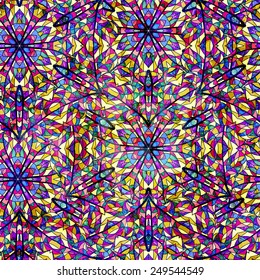 Seamless flowers wallpaper pattern. Vector. EPS10.