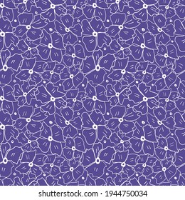 Seamless flowers with white strokes on a purple background. Vector illustration. Background.