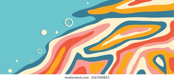 Seamless fluid colorful abstract background