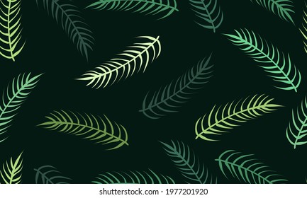 Seamless foliage pattern vector illustration