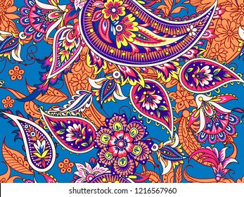 Seamless folk indian pattern
