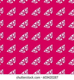 Seamless fon with abstract elements. Simple cute vector pattern in small-scale elements on the colored background. Seamless background for manufacturing, wallpapers, print, card and fabric design.