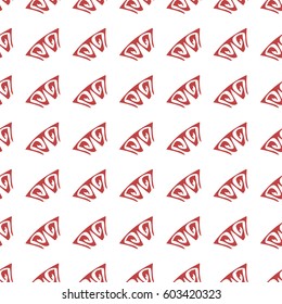 Seamless fon with abstract elements. Simple cute vector pattern in small-scale elements on the colored background. Seamless background for manufacturing, wallpapers, print, card and fabric design.