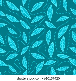 Seamless fon with abstract elements. Simple cute vector pattern in small-scale elements on the colored background. Seamless background for manufacturing, wallpapers, print, card and fabric design.
