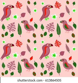 Seamless fon with abstract elements. Simple cute vector pattern in small-scale elements on the colored background. Seamless background for manufacturing, wallpapers, print, card and fabric design.