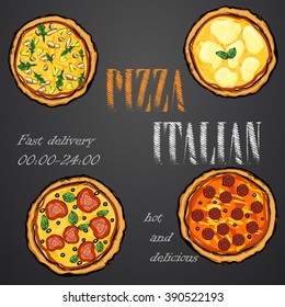 Seamless food ingredients vector pattern. For your design