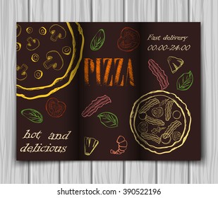 Seamless food ingredients vector pattern. For your design