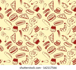 Seamless Food Pattern 