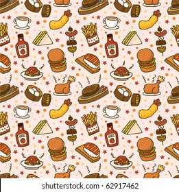 seamless food pattern