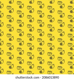 Seamless food pattern design and background art