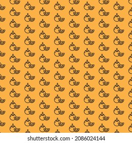 Seamless food pattern design and background art