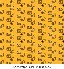 Nahtlose Lebensmittelmuster, Design und Hintergrundkunst