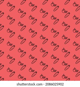 Seamless food pattern design and background art