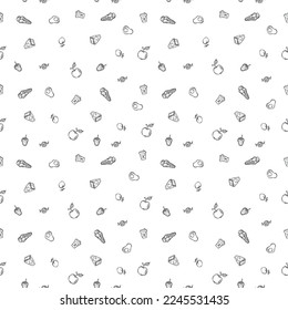 seamless food pattern. vector food background