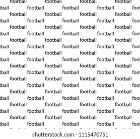 SEAMLESS FOOTBALL PATTERN