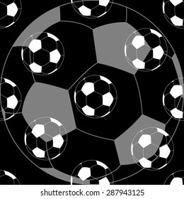 Seamless football pattern. Background. Vector illustration. Eps 10
