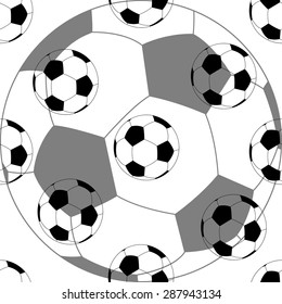 Seamless football pattern. Background. Vector illustration. Eps 10