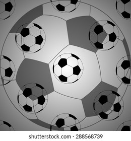 Seamless football pattern. Background. Vector illustration. Eps 10