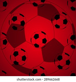 Seamless football pattern. Background. Vector illustration. Eps 10