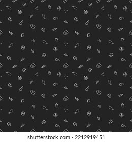 Seamless football pattern. Doodle football illustration. Football background