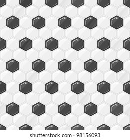 Seamless Football Texture. Leather Skin Background. Vector Illustration