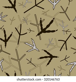 Seamless footprints pattern background