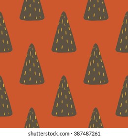 Seamless forest pattern