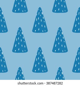 Seamless forest pattern