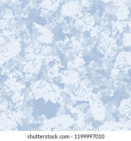 Seamless forest winter conifer camouflage.